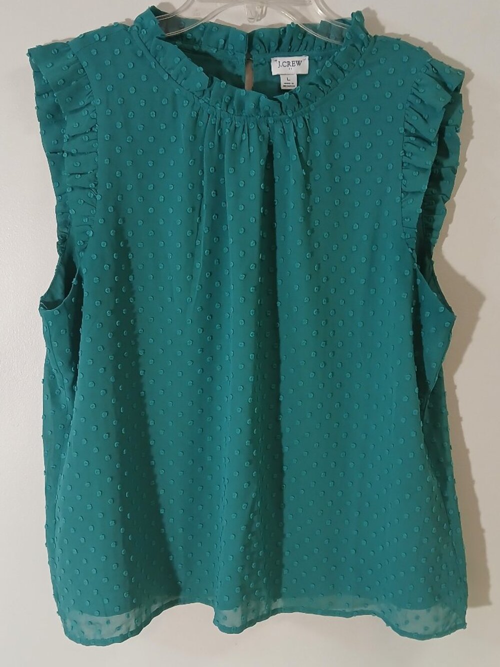 Like new J Crew sleeveless blouse - size large